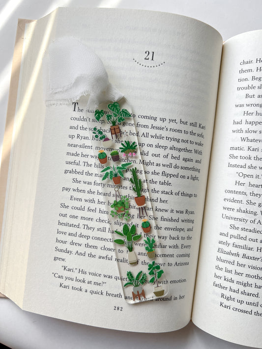 House Plants Acrylic Bookmark