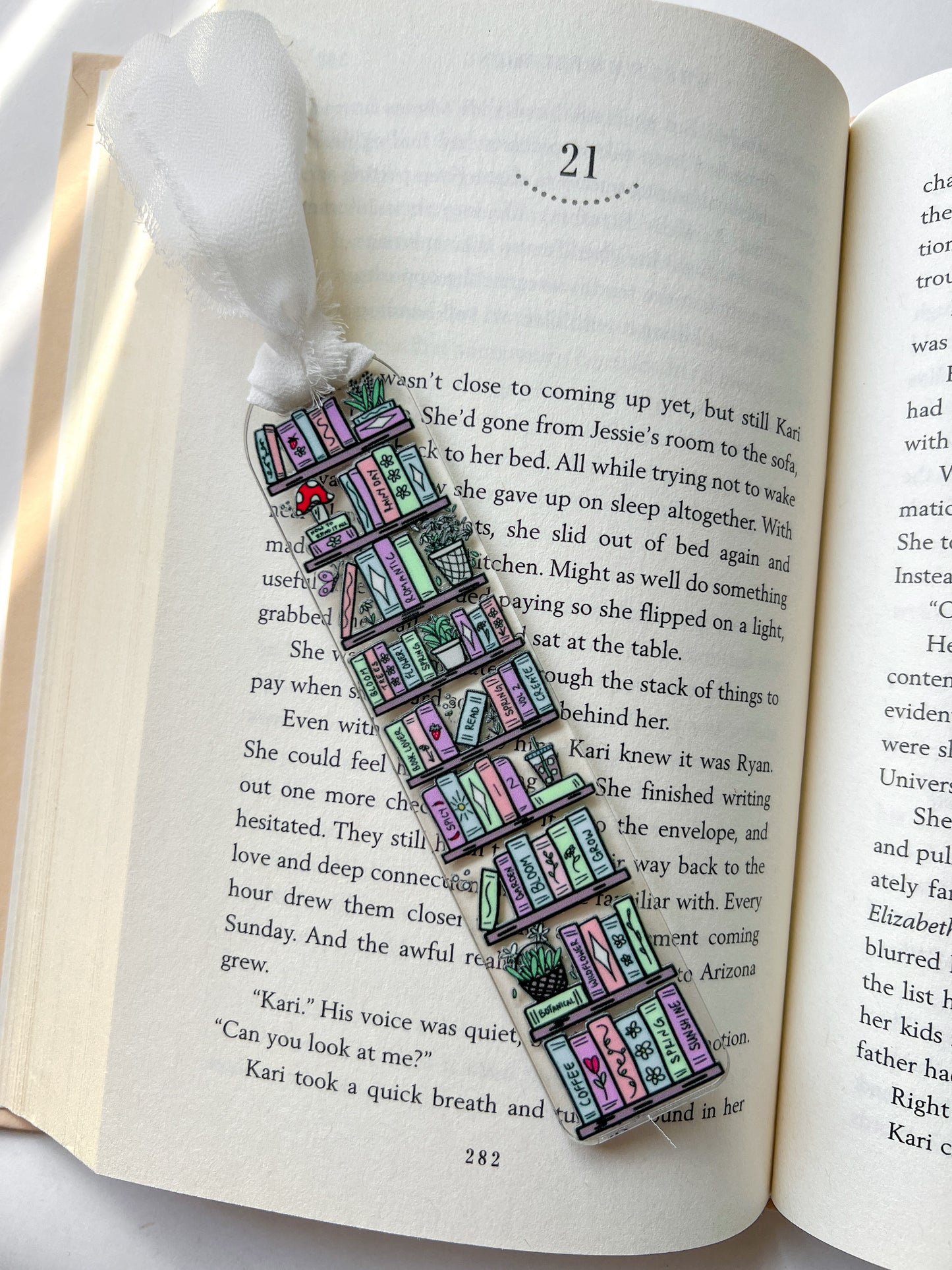 Cottage Library Acrylic Bookmark