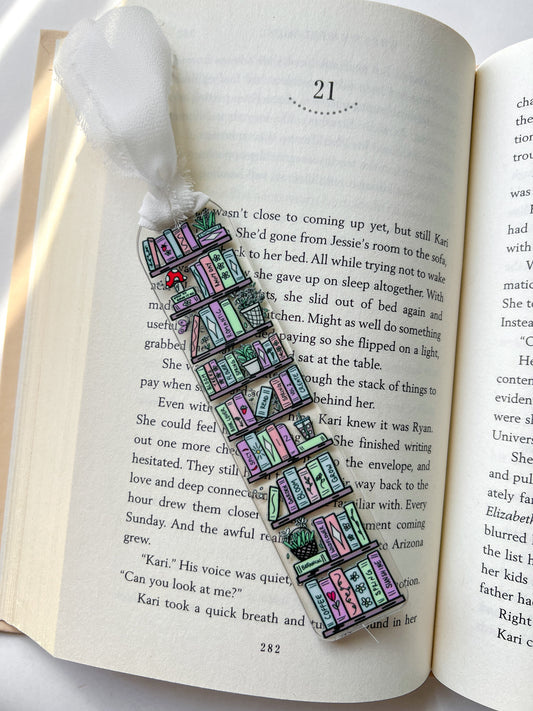 Cottage Library Acrylic Bookmark