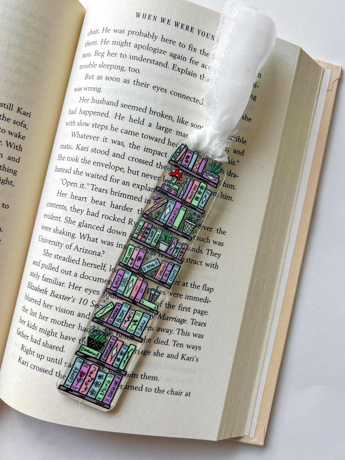 Cottage Library Acrylic Bookmark