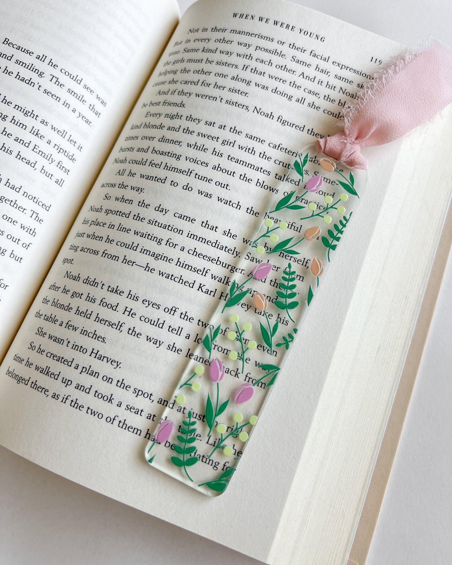 Tulip Garden Acrylic Bookmark