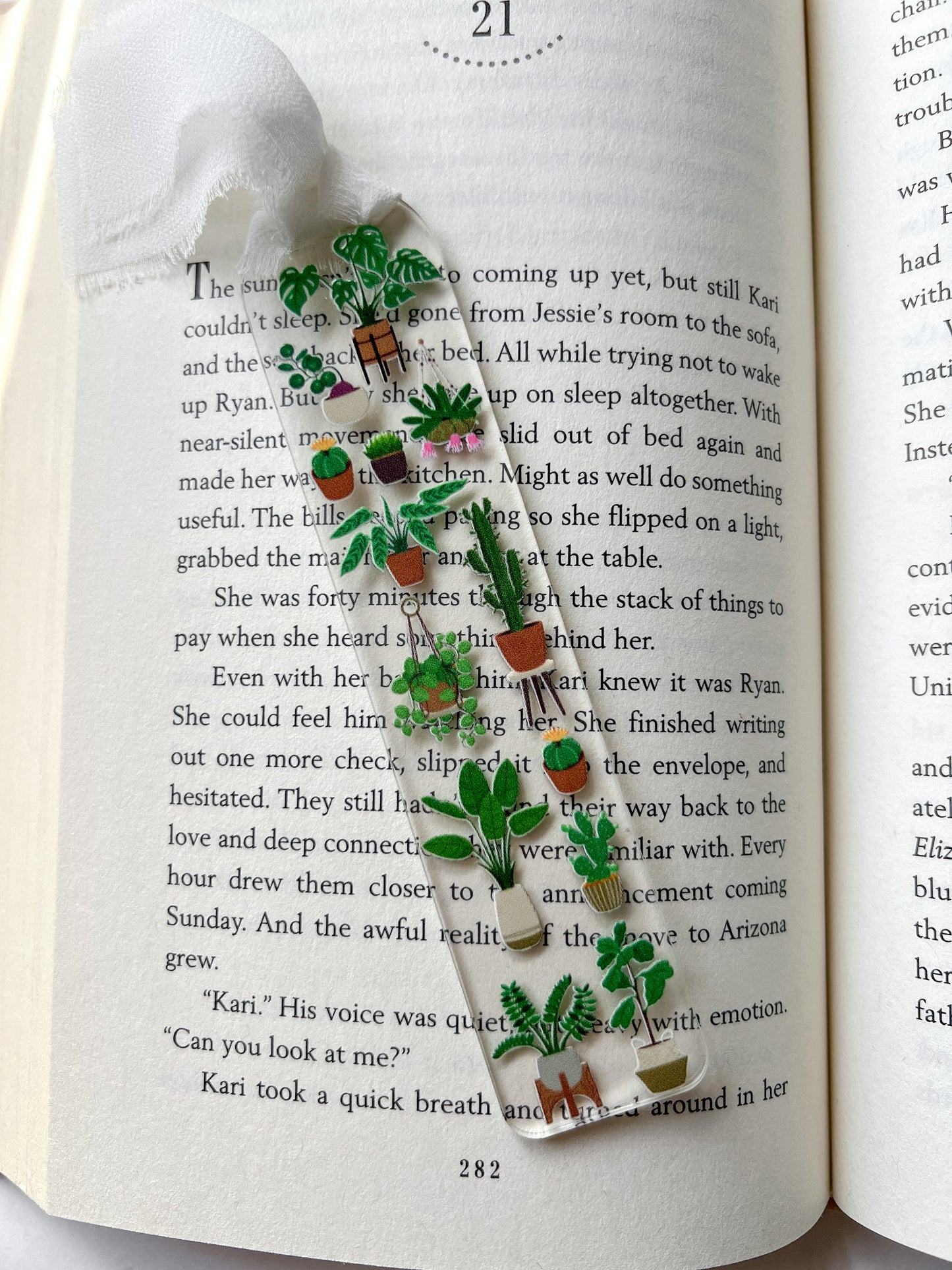 House Plants Acrylic Bookmark