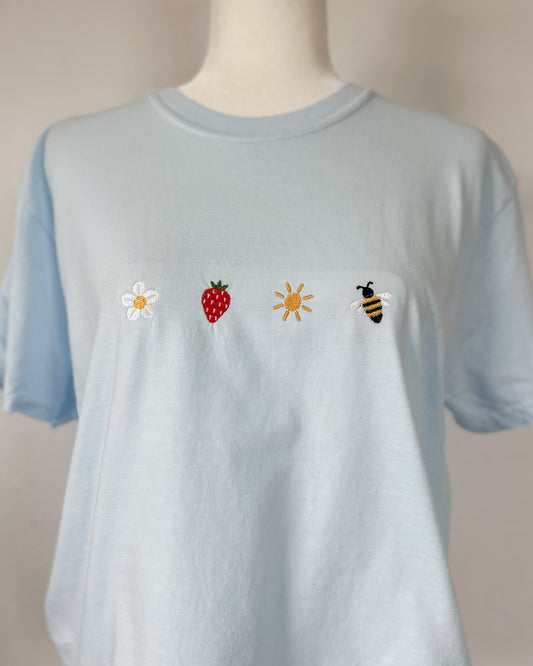 Summer Bloom Cropped T-Shirt