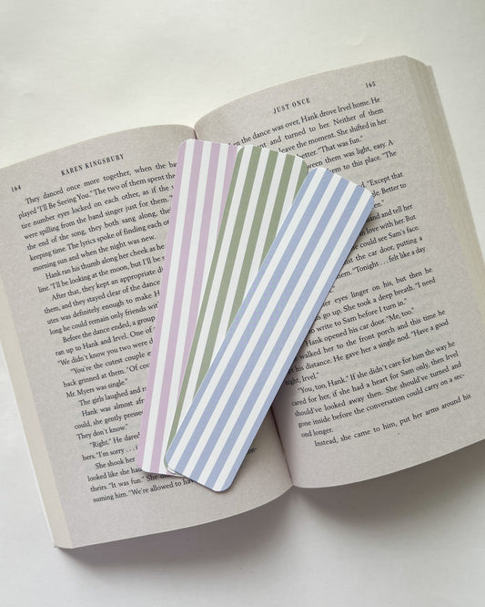 1.5” x 7” Cabana Stipes Bookmark, Buy 2 get 1 Free