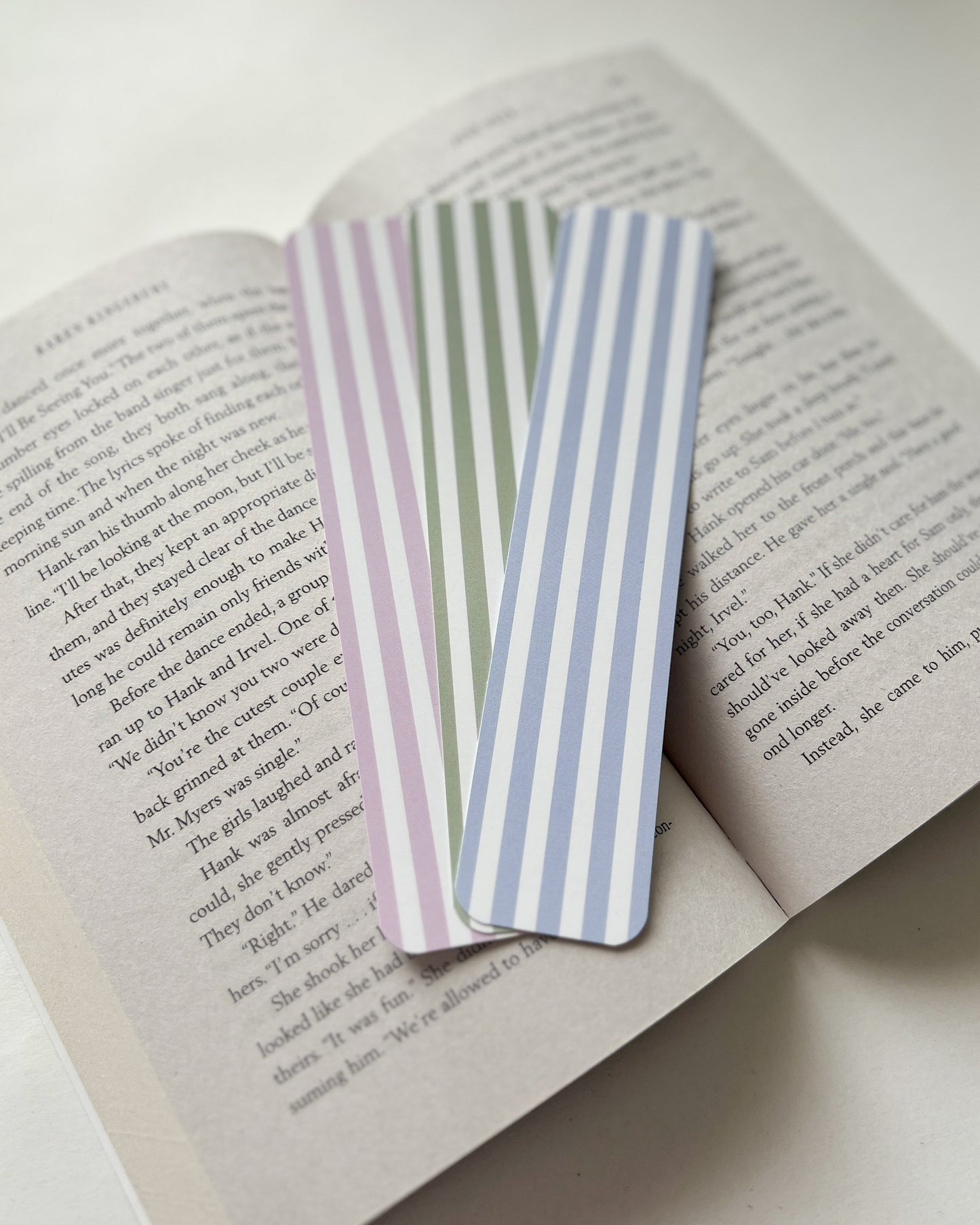 1.5” x 7” Cabana Stipes Bookmark