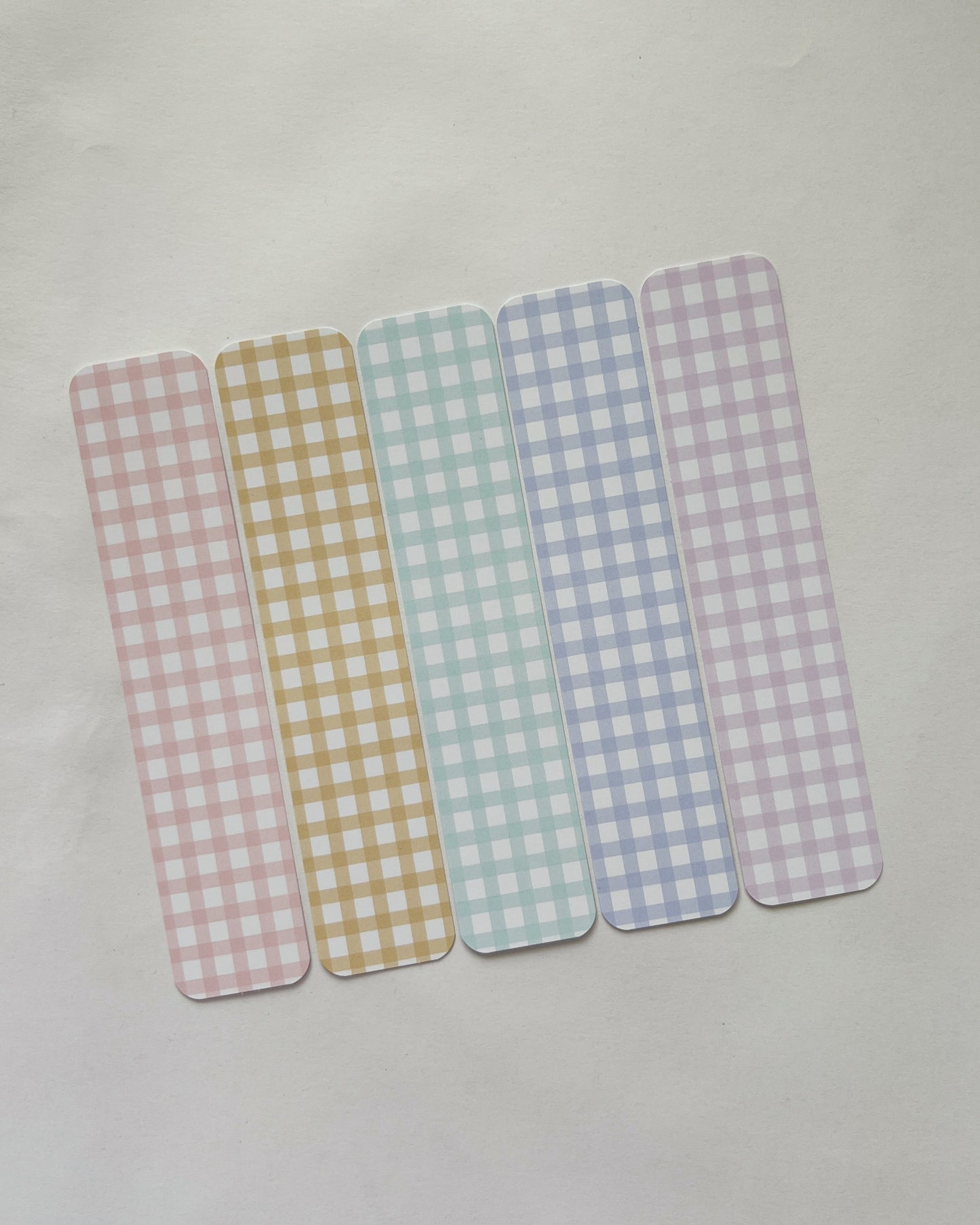 1.5” x 7” Gingham Bookmark