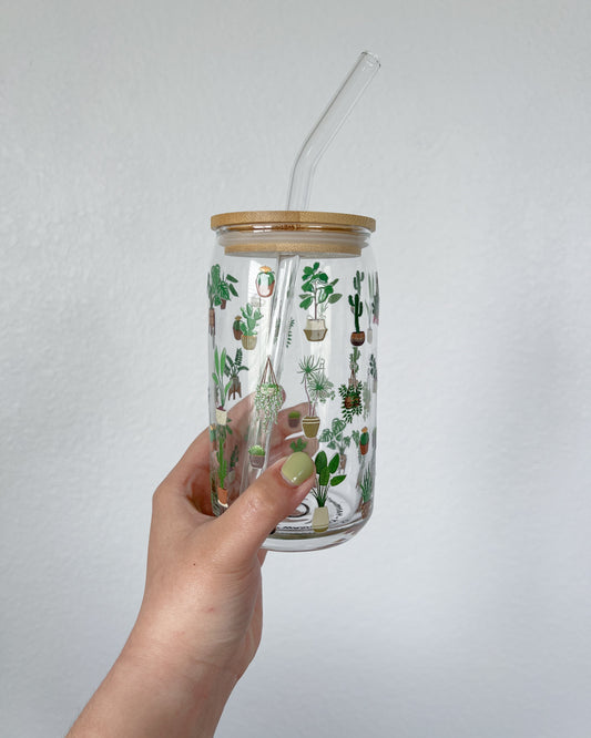 House Plants Glass Cup