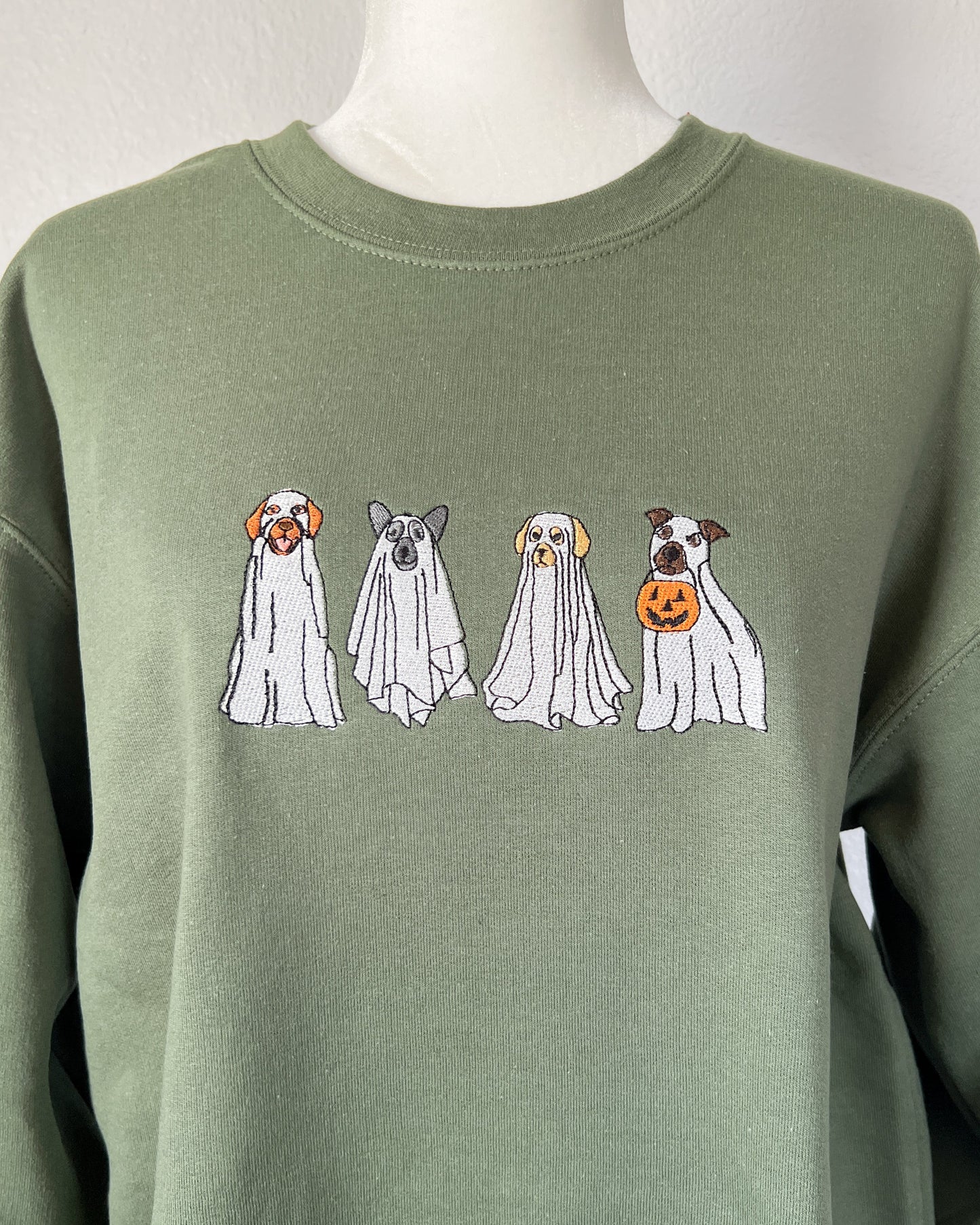 Ghost Dogs Embroidered Crewneck