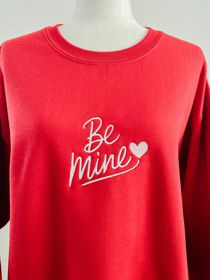 Be Mine Embroidered Crewneck