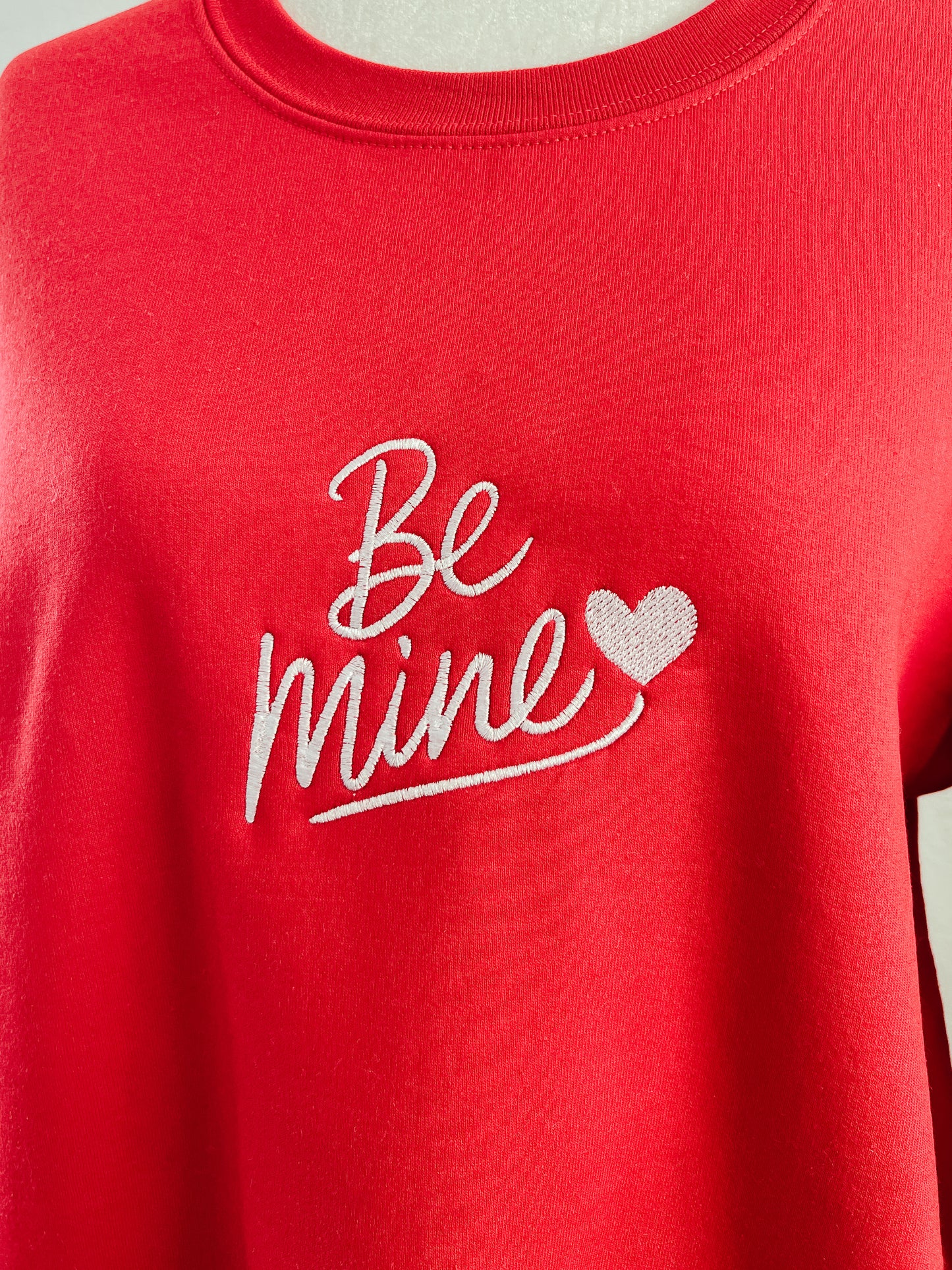 Be Mine Embroidered Crewneck