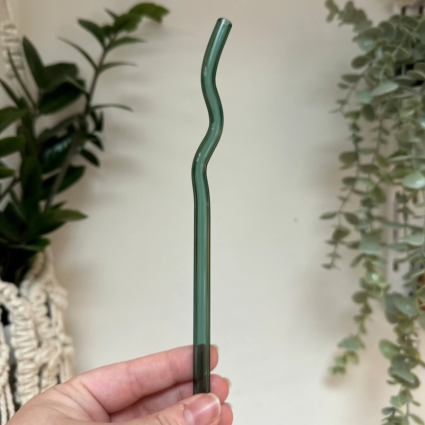 Wavy Glass Straw 7.8 inch