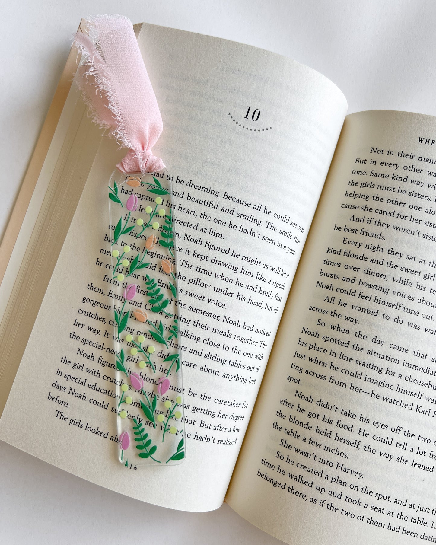 Tulip Garden Acrylic Bookmark