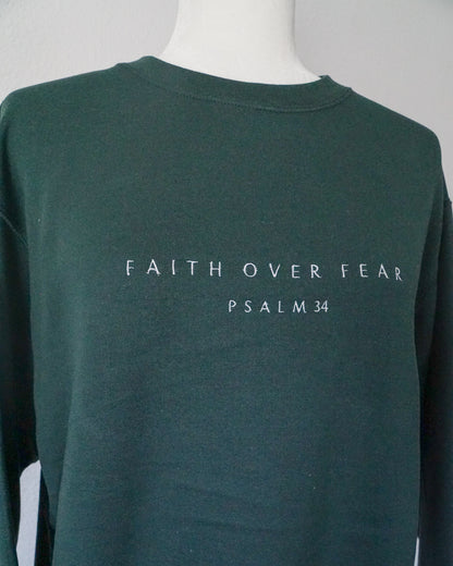 Faith Over Fear Embroidered Crewneck