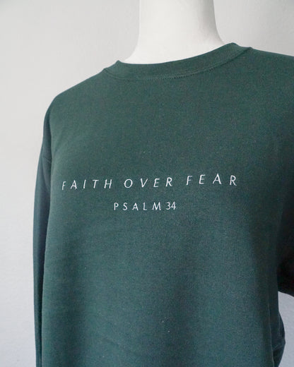 Faith Over Fear Embroidered Crewneck