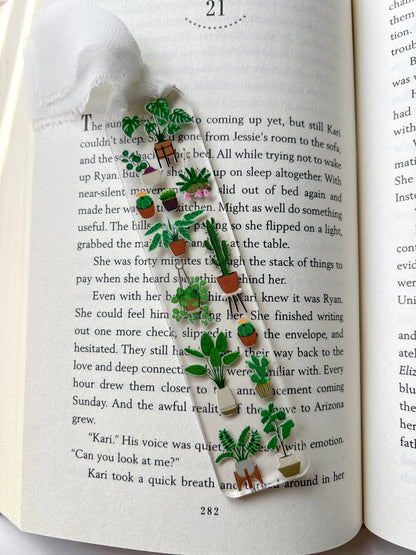 House Plants Acrylic Bookmark
