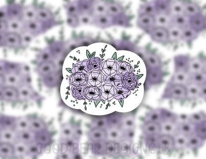 Lavender Bouquet Sticker