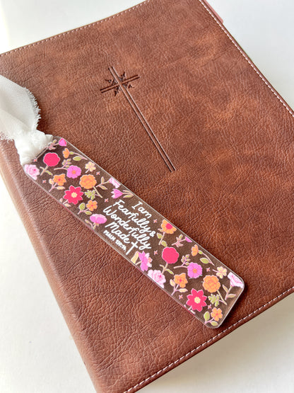 Fearfully & Wonderfully Made Acrylic Bookmark