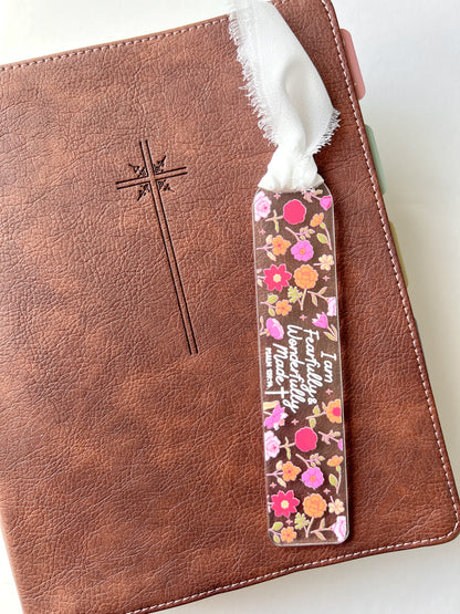 Fearfully & Wonderfully Made Acrylic Bookmark