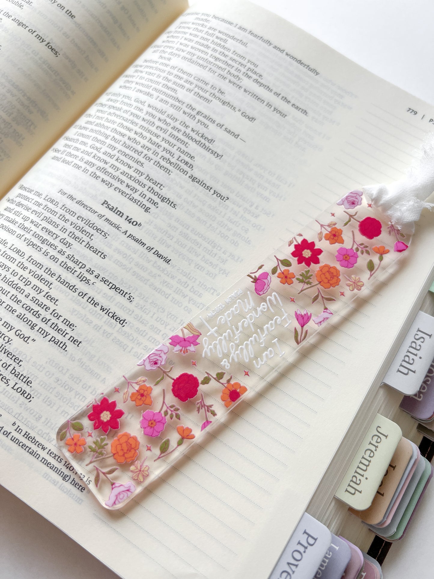 Fearfully & Wonderfully Made Acrylic Bookmark