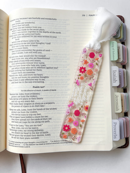 Fearfully & Wonderfully Made Acrylic Bookmark