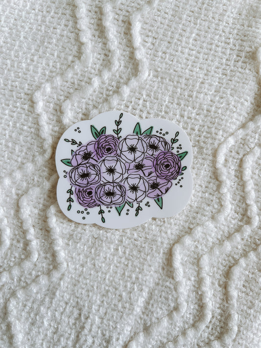 Lavender Bouquet Sticker