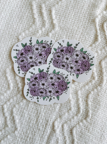 Lavender Bouquet Sticker