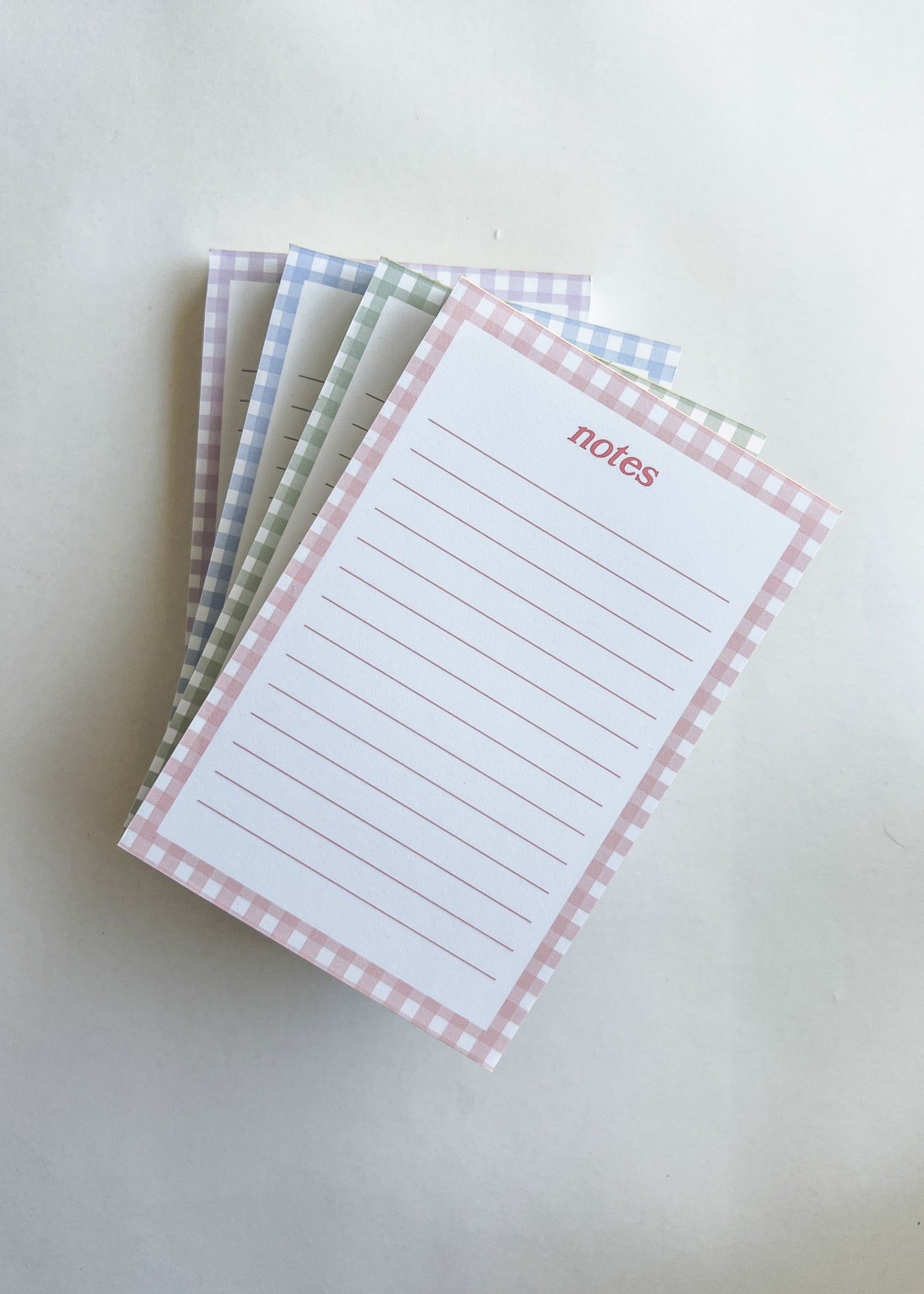 Notes Gingham Notepad