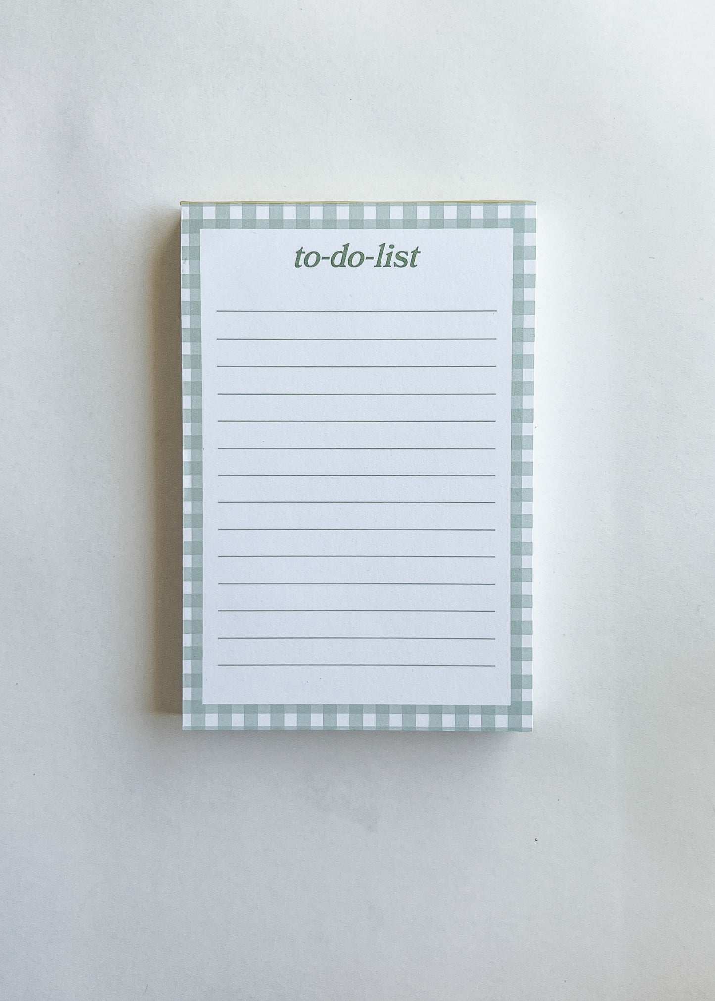 To-Do-List Gingham Notepad