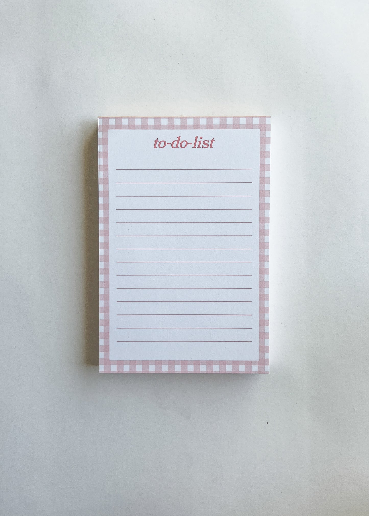 To-Do-List Gingham Notepad