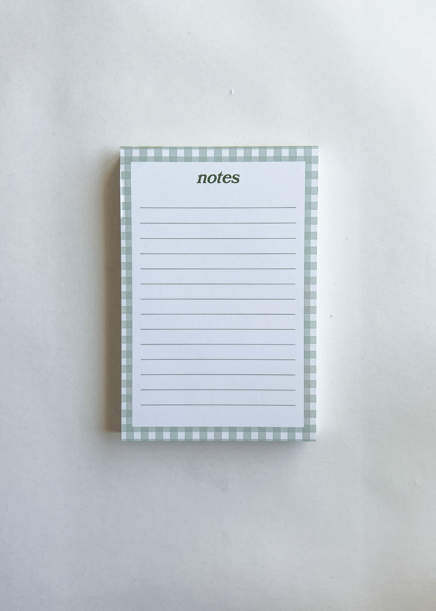 Notes Gingham Notepad