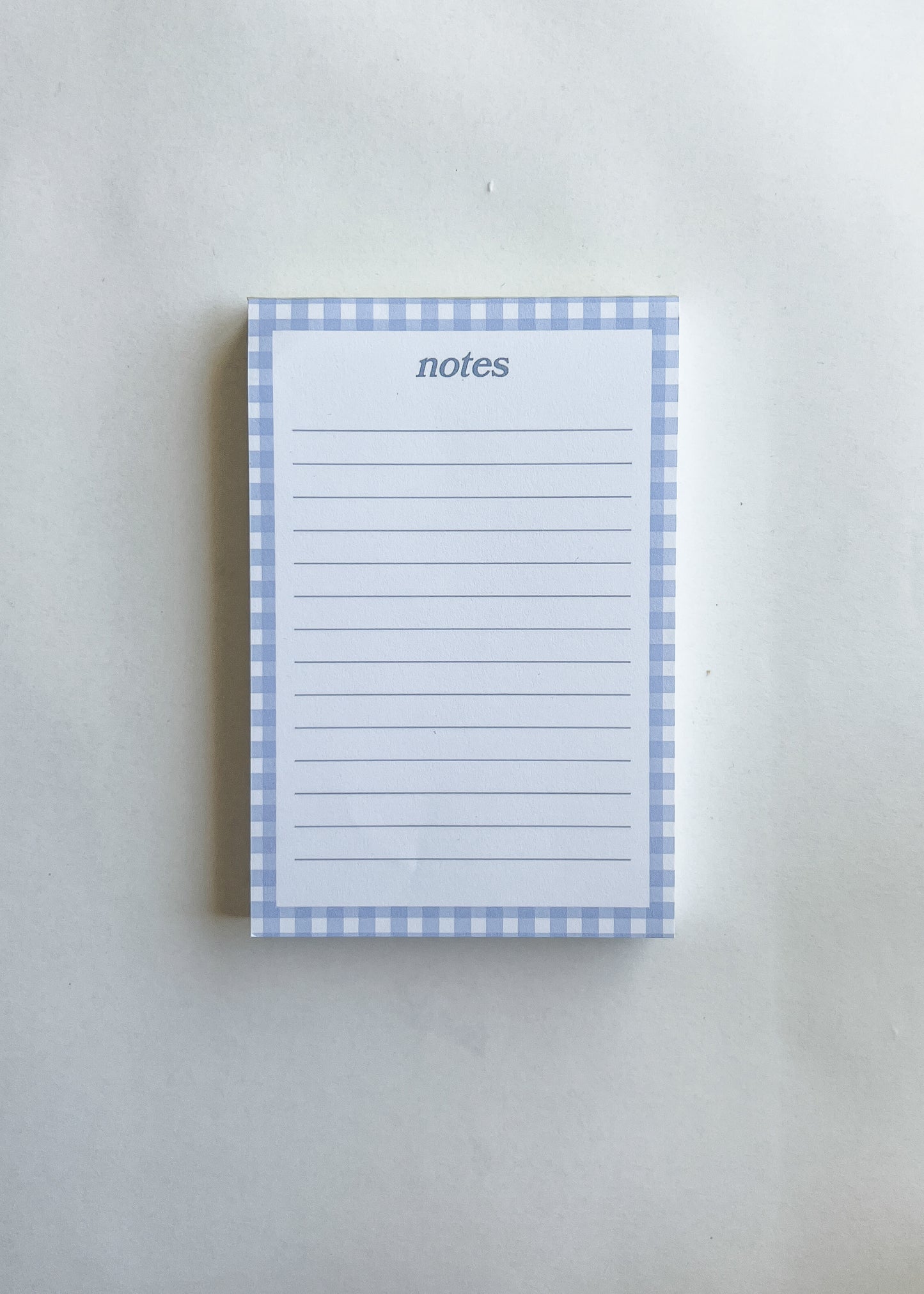 Notes Gingham Notepad