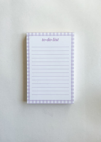 To-Do-List Gingham Notepad