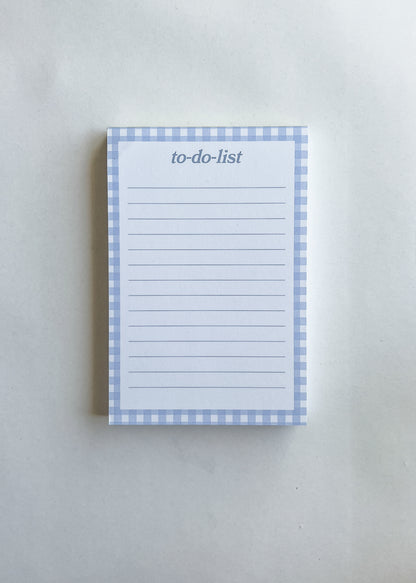 To-Do-List Gingham Notepad