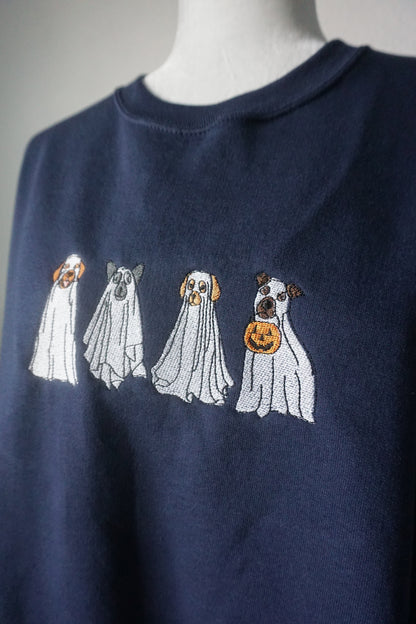 Ghost Dogs Embroidered Crewneck