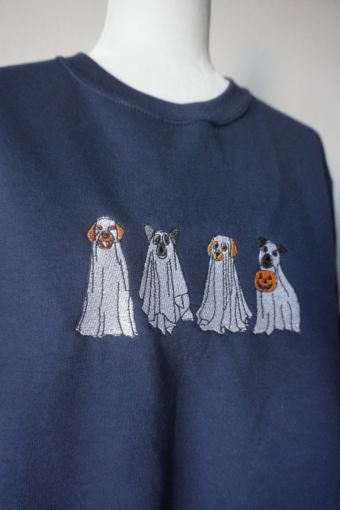 Ghost Dogs Embroidered Crewneck