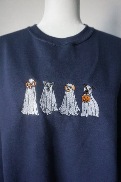 Ghost Dogs Embroidered Crewneck