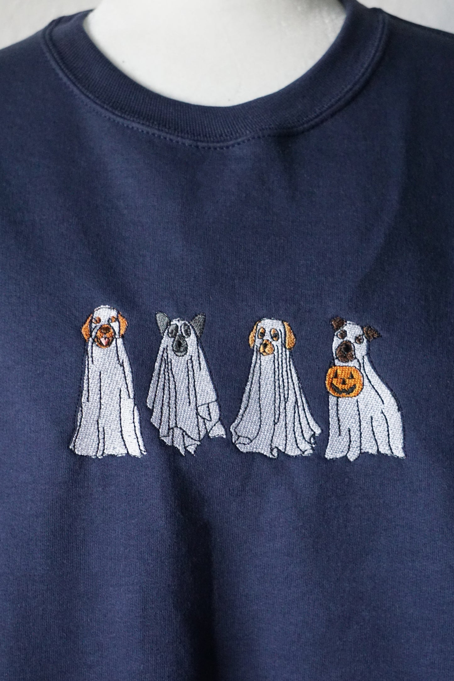 Ghost Dogs Embroidered Crewneck